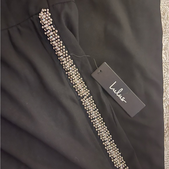 LULUS PANTS WITH DIAMOND TRIM ON SIDE - Picture 3 of 4